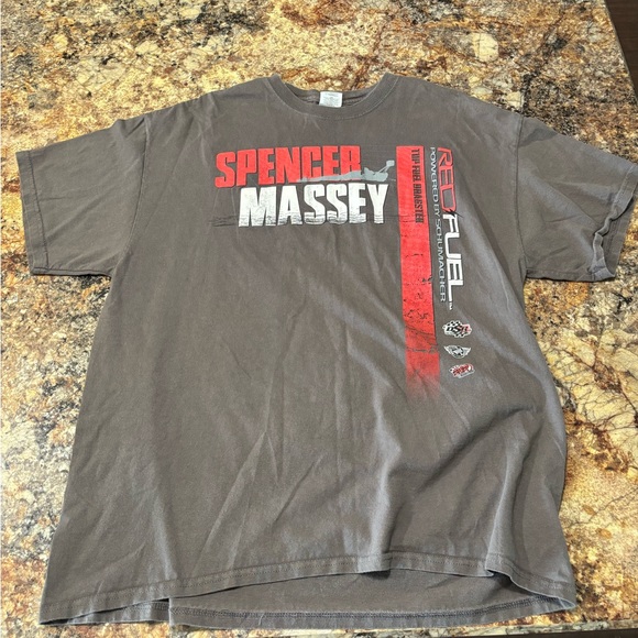 Spencer Massey Top Fuel Dragster Racing T-Shirt - Picture 2 of 4